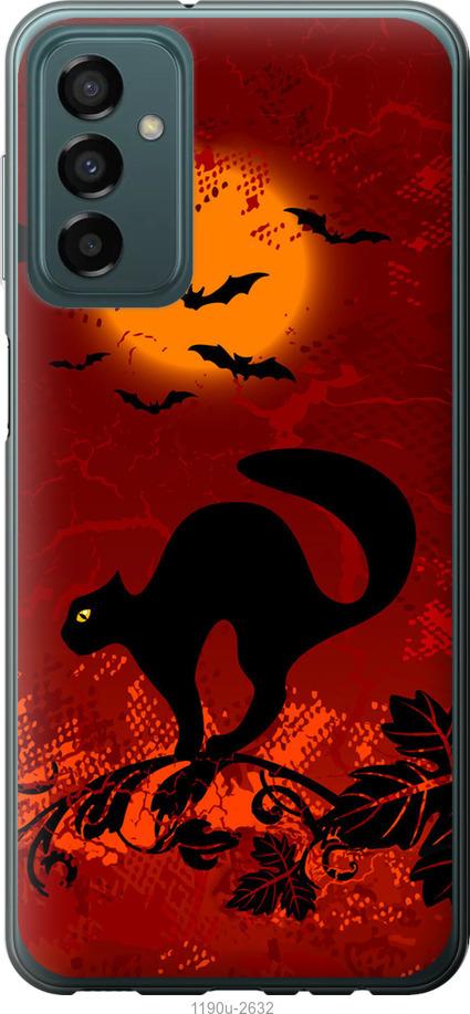 

Чехол на Samsung Galaxy M23 M236B Чёрная кошка под луной