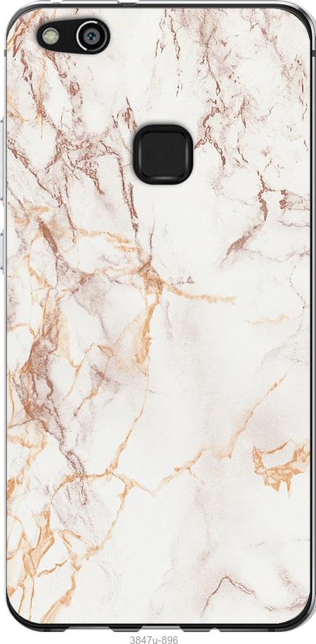 

Чехол на Huawei P10 Lite Белый мрамор
