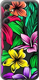 Чехол на Samsung Galaxy A34 A346E Тропические цветы 1