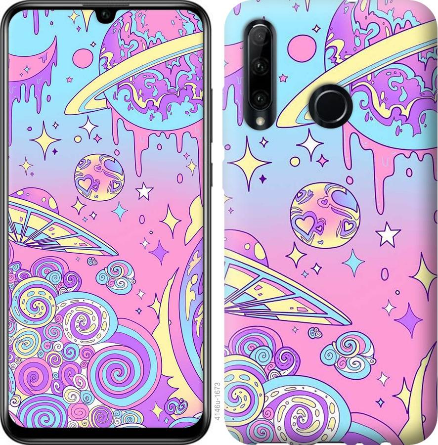 

Чохол на Huawei P40 Lite E Рожева галактика