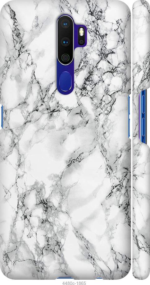 

Чехол на Oppo A9 2020 Мрамор белый
