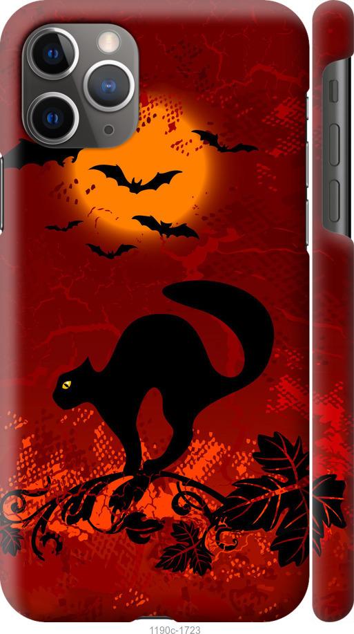 

Чехол на iPhone 11 Pro Max Чёрная кошка под луной