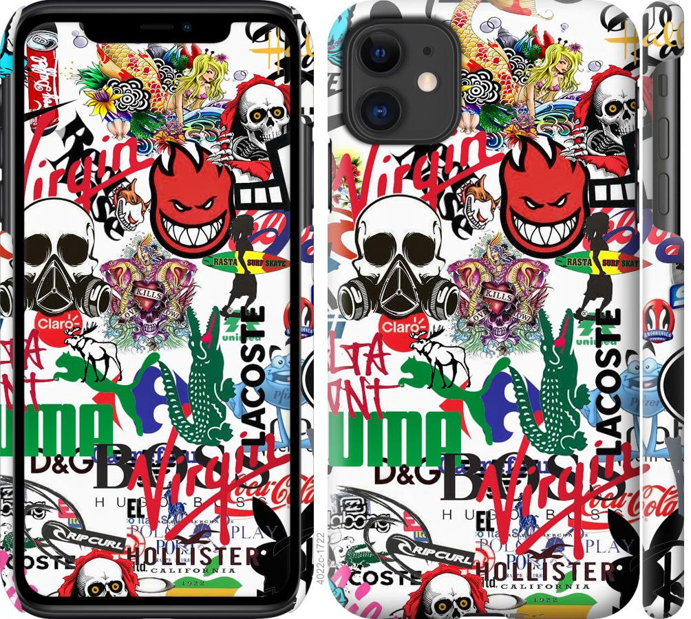 

Чохол на iPhone 11 Many different logos