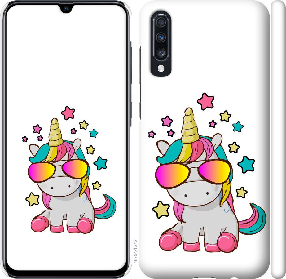 

Чехол на Samsung Galaxy A70 2019 A705F Единорог в очках