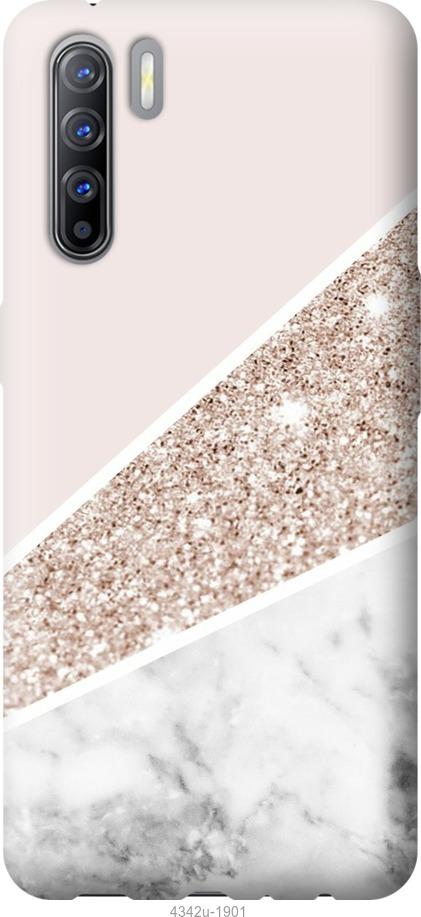 

Чехол на Oppo Reno 3 Пастельный мрамор