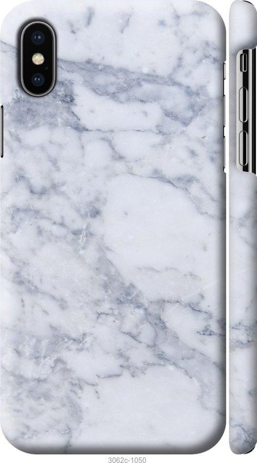 

Чохол на iPhone X Блакитний мармур
