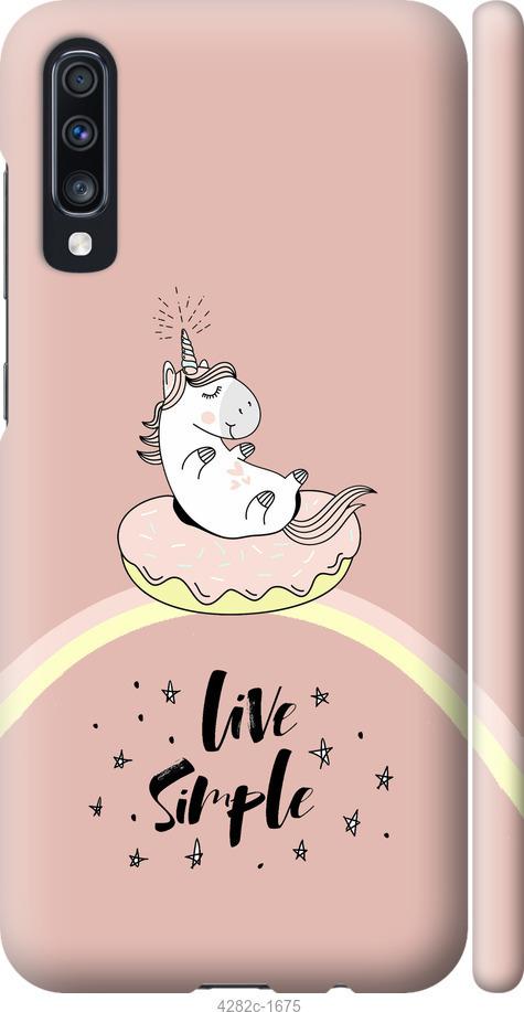 

Чехол на Samsung Galaxy A70 2019 A705F Единорожка в пончике