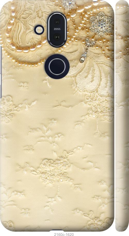 

Чехол на Nokia 8.1 Кружевной орнамент