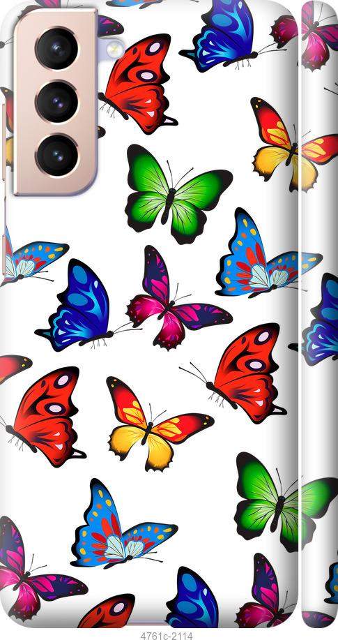 

Чехол на Samsung Galaxy S21 Красочные мотыльки