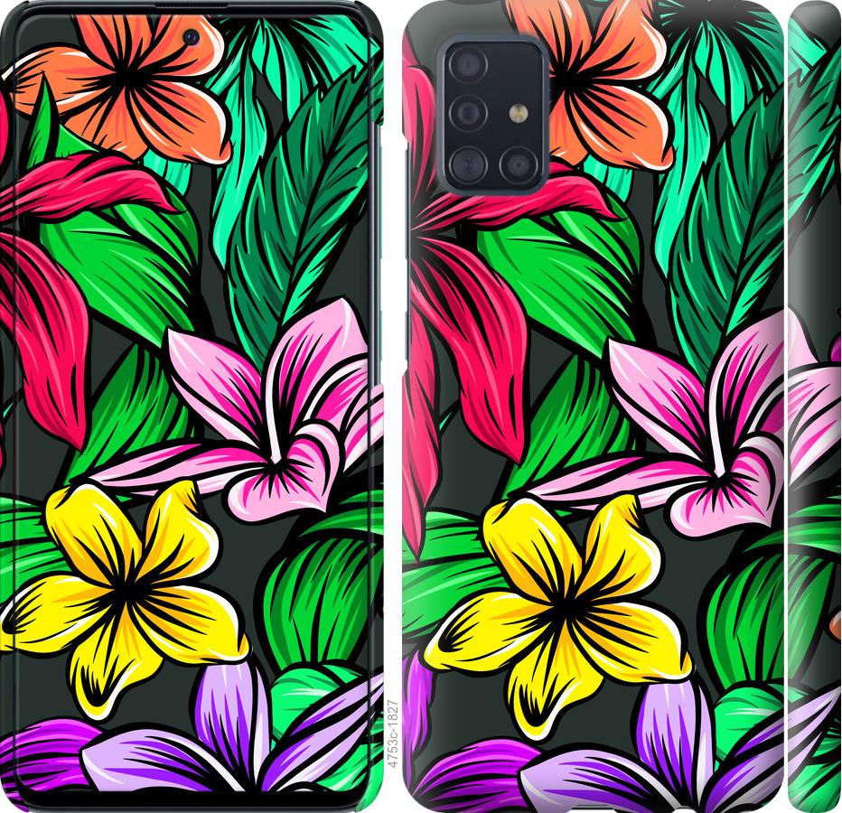 Чехол на Samsung Galaxy A51 2020 A515F Тропические цветы 1