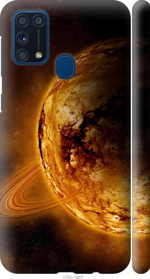 Чехол на Samsung Galaxy M31 M315F Жёлтый Сатурн