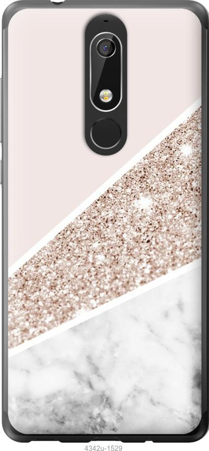 

Чехол на Nokia 5.1 Пастельный мрамор