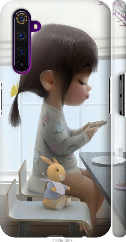 

Чехол на Realme 6 Pro Милая девочка с зайчиком