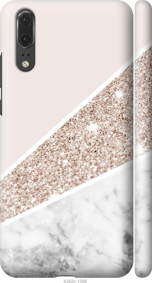 

Чехол на Huawei P20 Пастельный мрамор