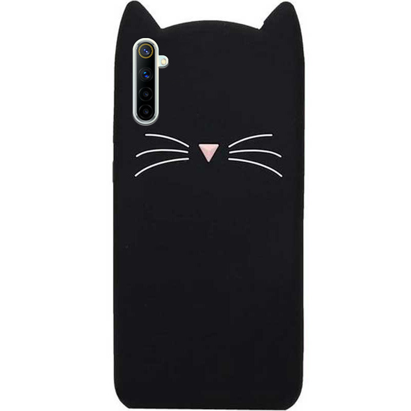 

Силиконовая накладка 3D Cat для Realme 6 Pro Черный (133310)