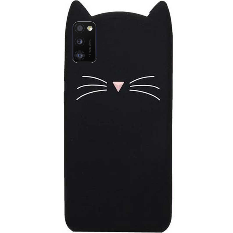 

Силіконова накладка 3D Cat для Samsung Galaxy A41 (Чорний)