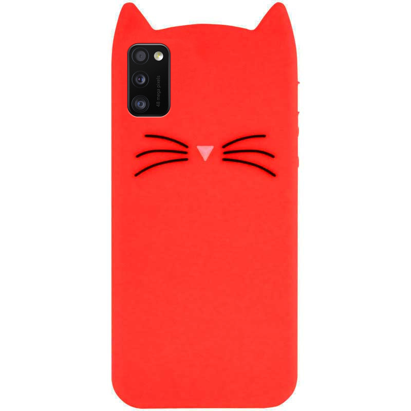 

Силіконова накладка 3D Cat для Samsung Galaxy A41 (Червоний)