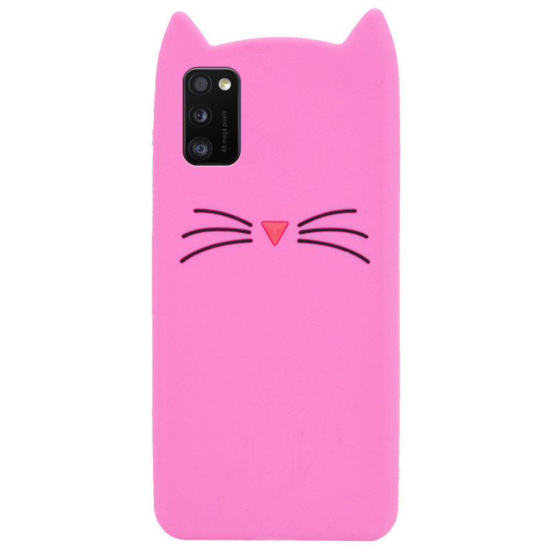 

Силіконова накладка 3D Cat для Samsung Galaxy A41 (Рожевий)