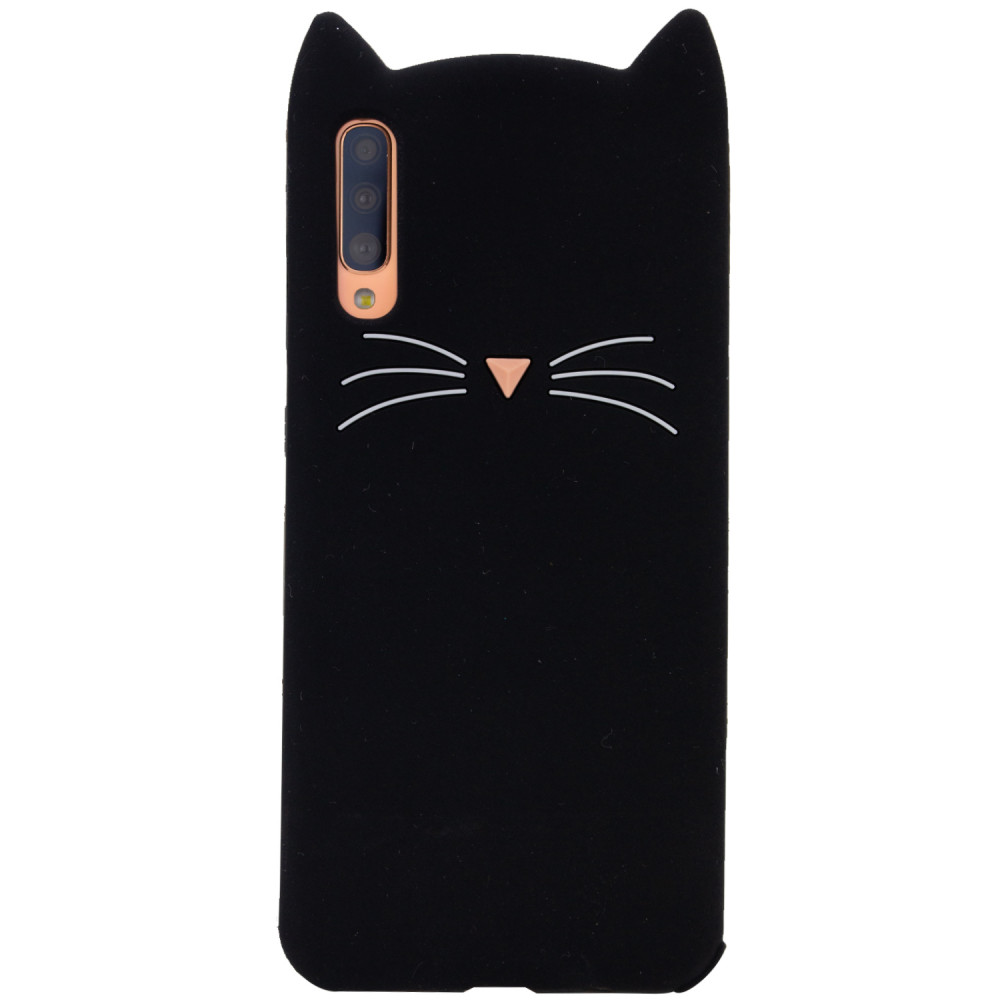 

Силиконовая накладка 3D Cat для Samsung Galaxy A70 (A705F) Черный (106819)