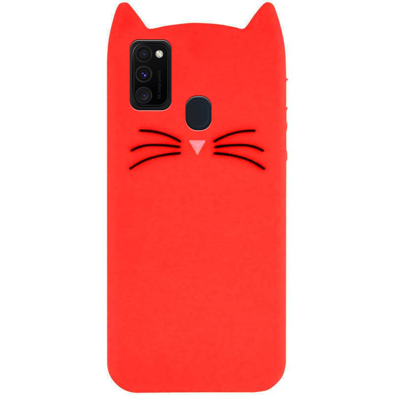 

Силиконовая накладка 3D Cat для Samsung Galaxy M30s / M21 Красный (133328)