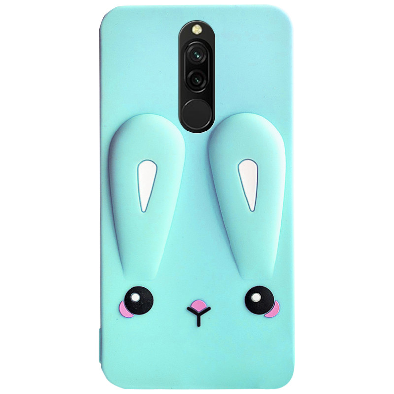 

Силиконовая накладка 3D Child Bunny для Xiaomi Redmi 8 Мятный / Mint (116660)