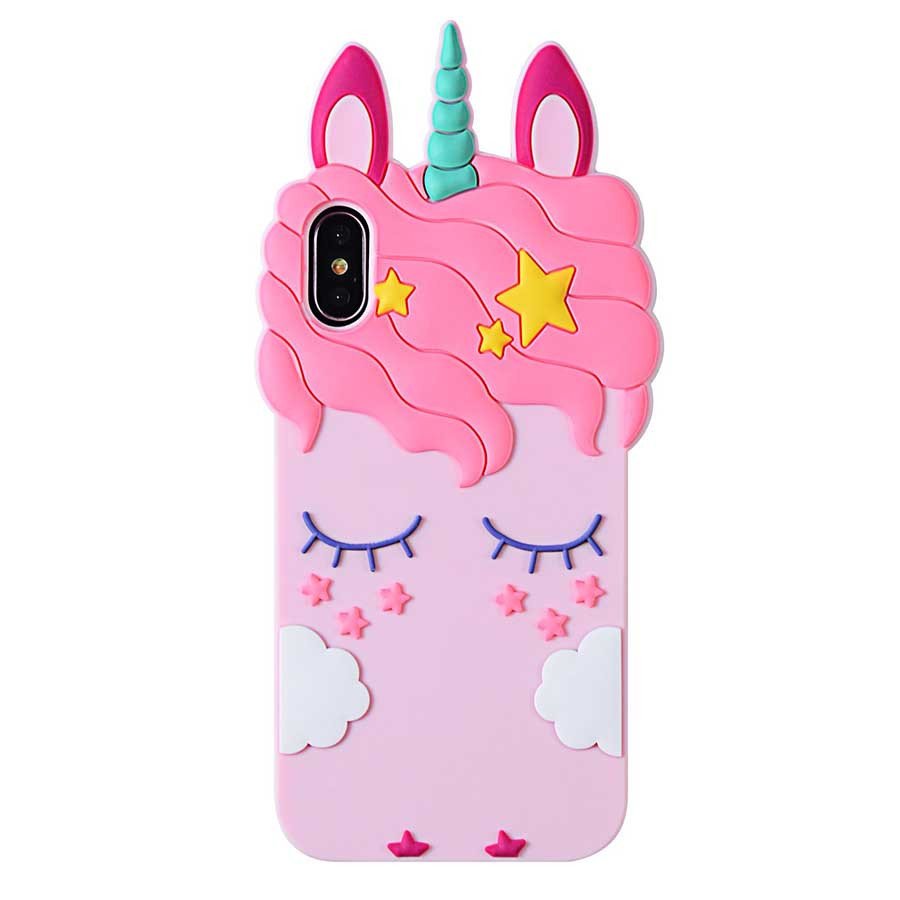 

Силiконова накладка 3D Little Unicorn для Apple iPhone X (5.8") (Рожевий, єдиноріг)