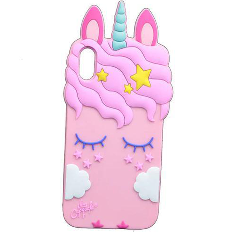 

Силиконовая накладка 3D Little Unicorn для Apple iPhone XR (6.1") (98370)