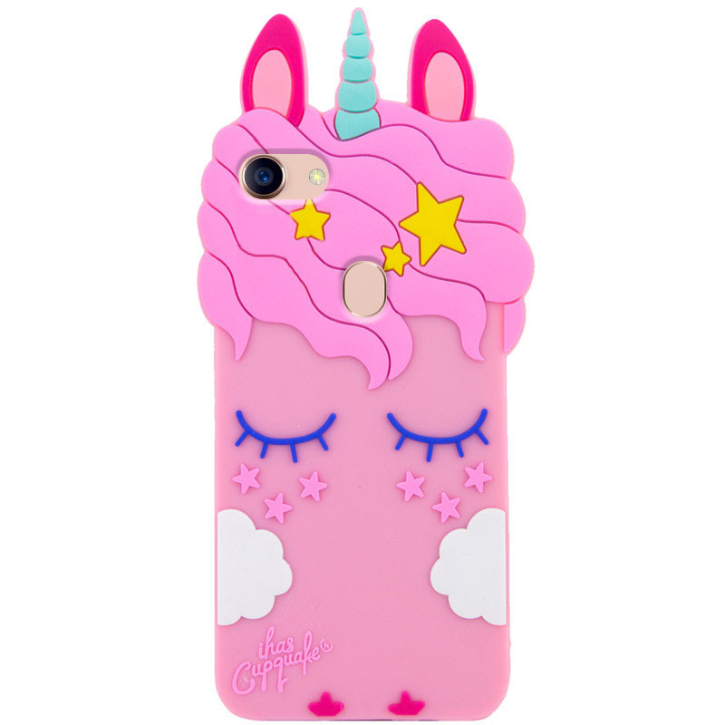 

Силиконовая накладка 3D Little Unicorn для Oppo A73 Розовый, Единорог (151555)