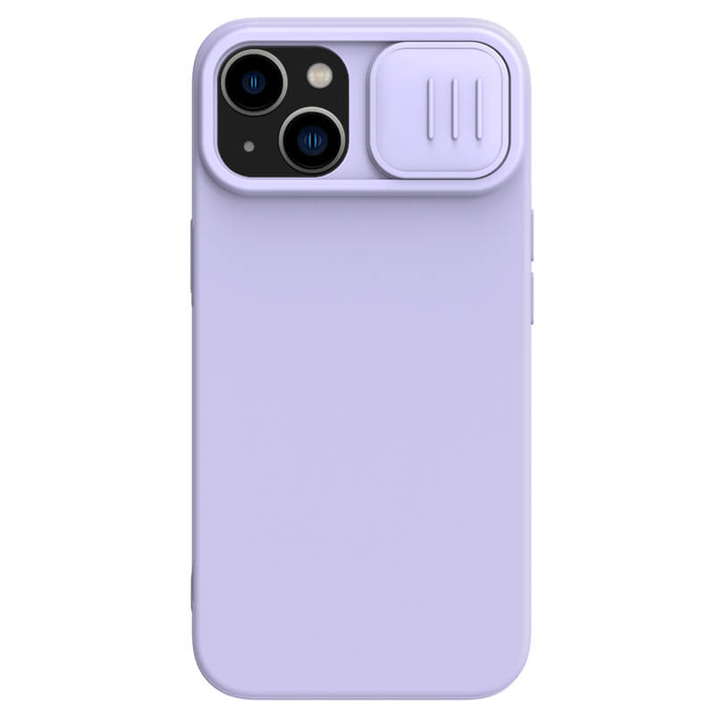 

Силіконова накладка Nillkin Camshield Silky для Apple iPhone 14 Plus (6.7") (Бузковий)