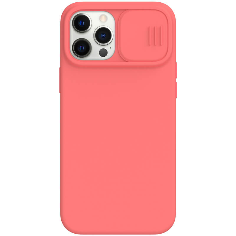 

Силиконовая накладка Nillkin Camshield Silky Magnetic для Apple iPhone 12 Pro Max (6.7") Оранжево-розовый (189236)