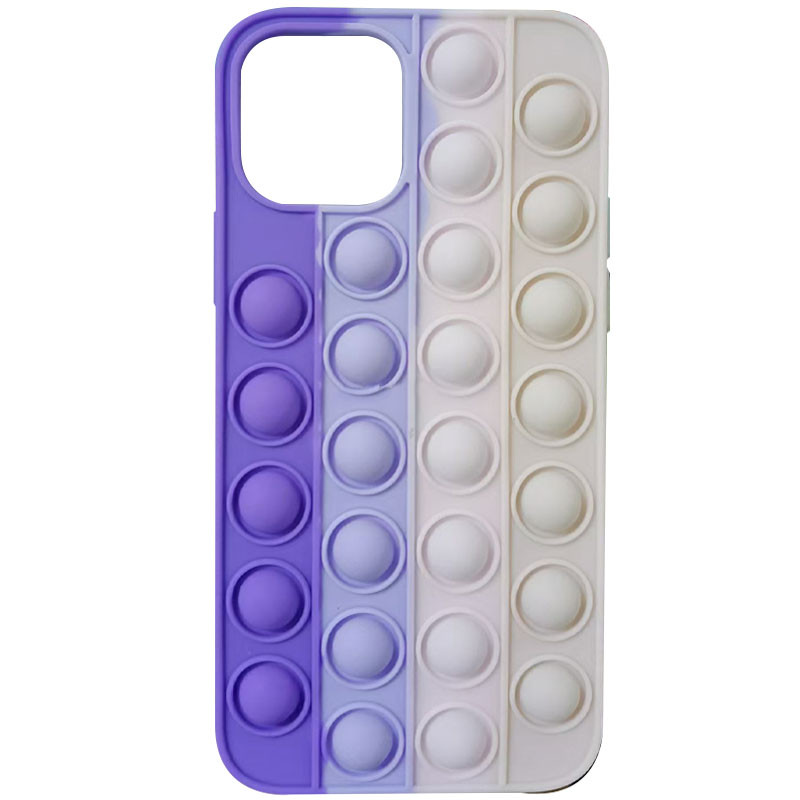 

Силиконовый 3D чехол-антистресс Pop it Bubble для Apple iPhone 11 Pro (5.8") Dasheen / Light Pink (184191)