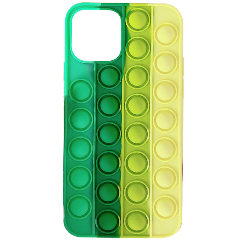 

Силіконовий 3D чохол-антистрес Pop it Bubble для Apple iPhone 12 (Spearmint / Yellow)
