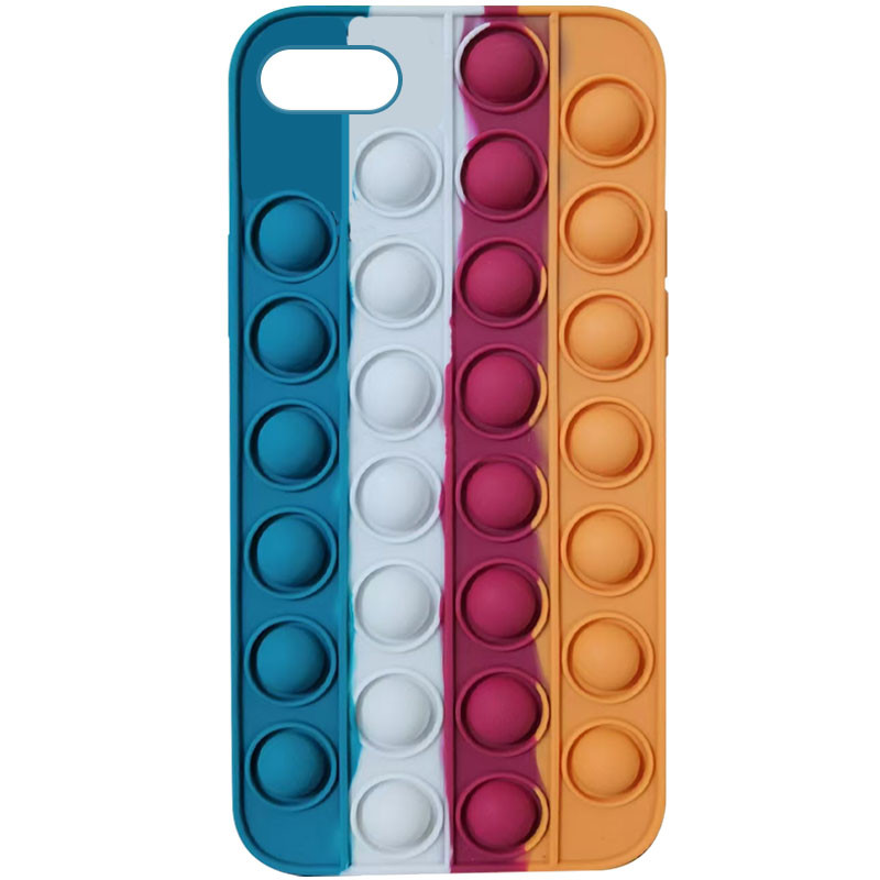 

Силиконовый 3D чехол-антистресс Pop it Bubble для Apple iPhone 7 / 8 / SE (2020) (4.7") Cosmos blue / Orange (184217)