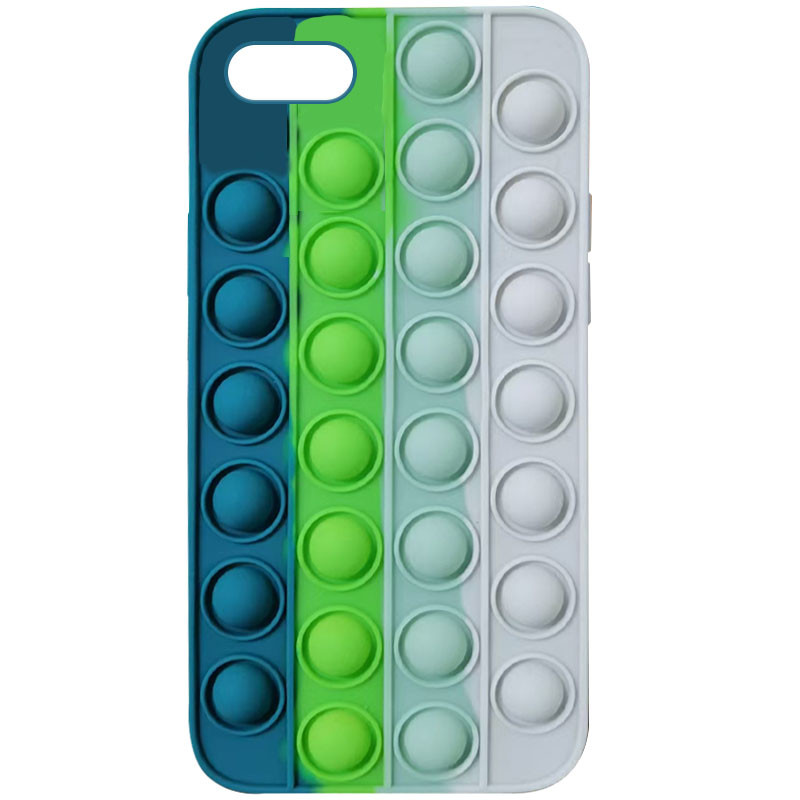 

Силиконовый 3D чехол-антистресс Pop it Bubble для Apple iPhone 7 / 8 / SE (2020) (4.7") Cosmos blue / White (184218)