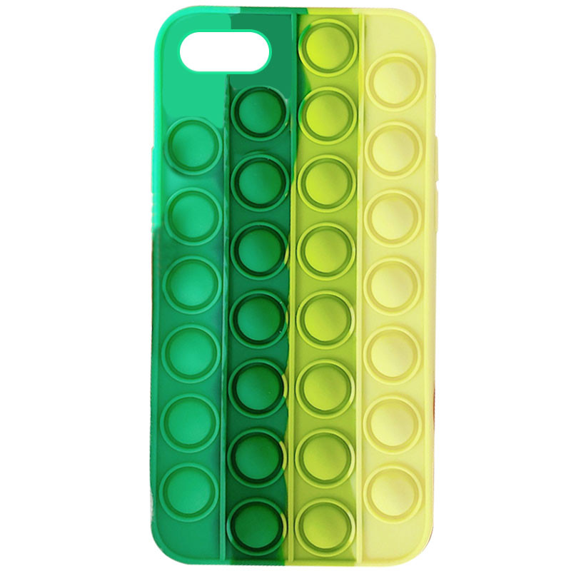 

Силиконовый 3D чехол-антистресс Pop it Bubble для Apple iPhone 7 / 8 / SE (2020) (4.7") Spearmint / Yellow (184221)