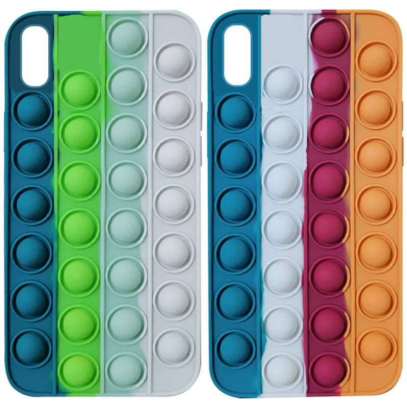 

Силиконовый 3D чехол-антистресс Pop it Bubble для Apple iPhone XR (6.1") (184237)