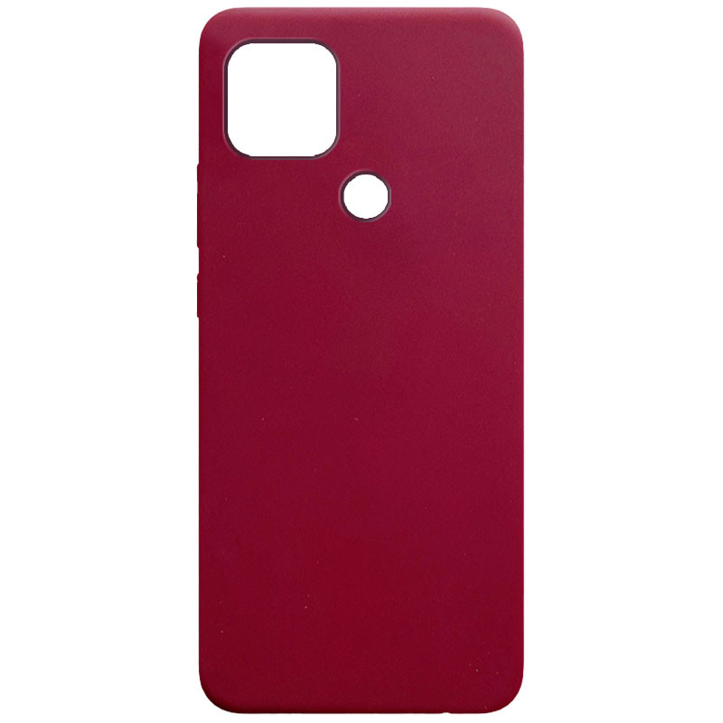 

Силиконовый чехол Candy для Oppo A15s / A15 Бордовый (165023)