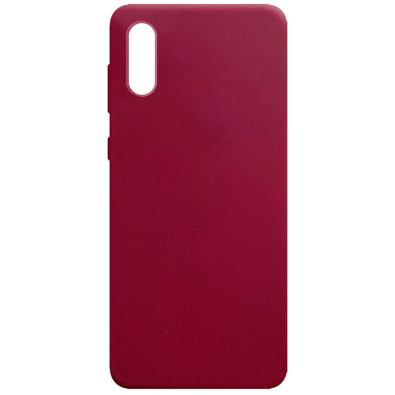 

Силиконовый чехол Candy для Samsung Galaxy A02 Бордовый (164956)