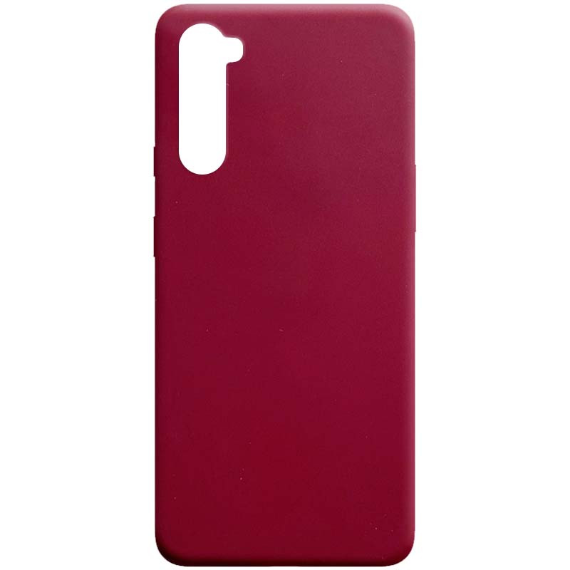 

Силиконовый чехол Candy для OnePlus Nord Бордовый (160362)