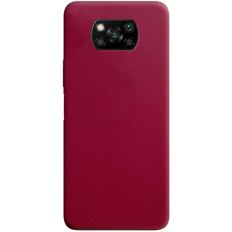 

Силиконовый чехол Candy для Xiaomi Poco X3 NFC / Poco X3 Pro Бордовый (150861)