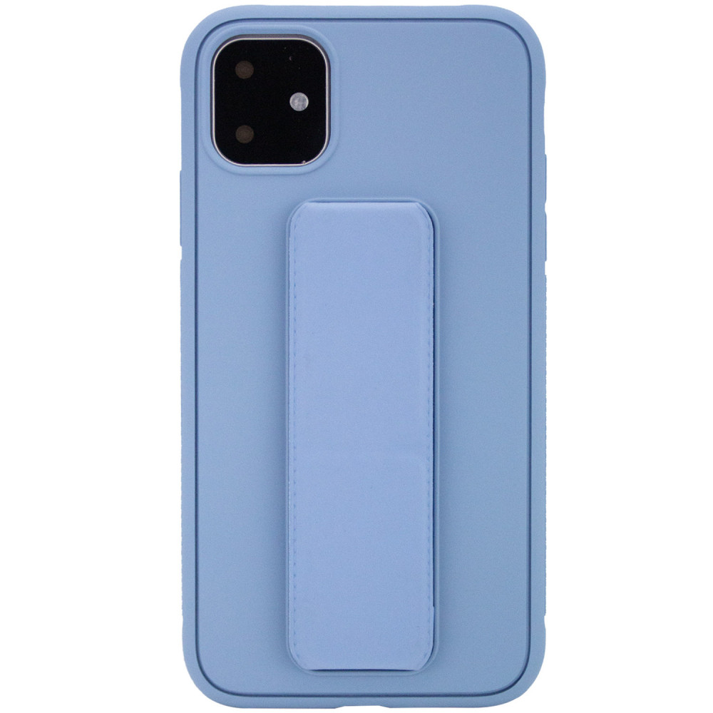 

Силиконовый чехол Hand holder для Apple iPhone 11 (6.1") Light blue (156553)