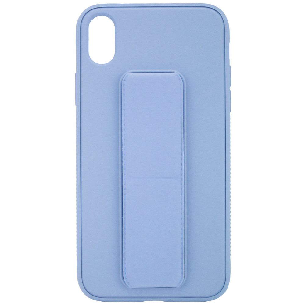 

Силиконовый чехол Hand holder для Apple iPhone XR (6.1") Light blue (156595)