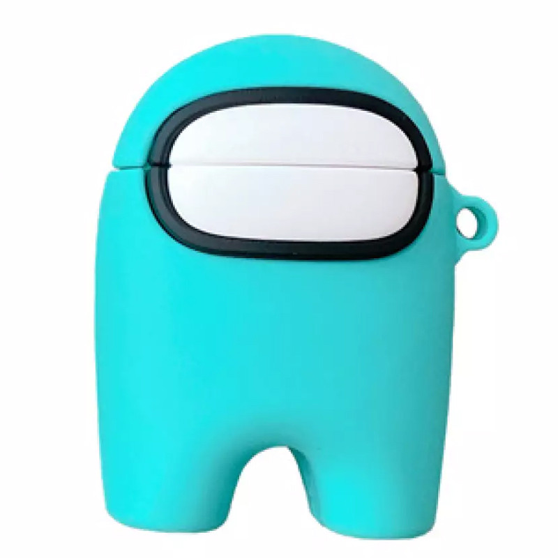 

Силиконовый футляр Among Us для наушников AirPods 1/2 + кольцо Бирюзовый (168119)