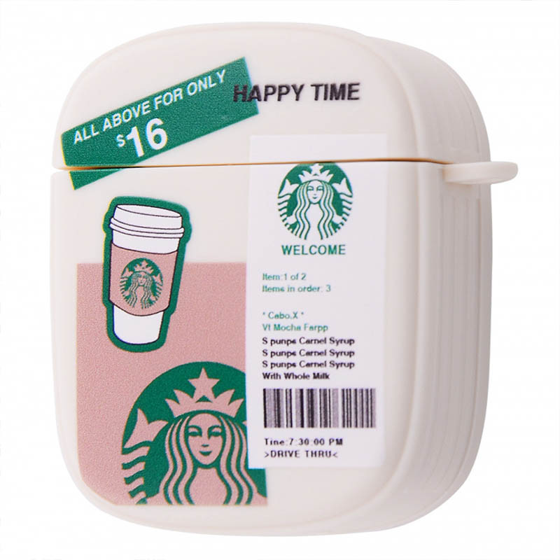 

Силіконовий футляр Brand Design для навушників AirPods 1/2 (StarBacks White)