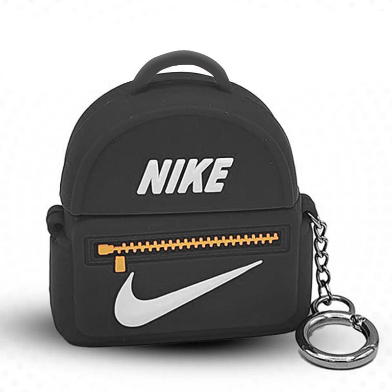 

Силиконовый футляр Brand для наушников AirPods 1/2 + карабин Nike Bag Black (259388)