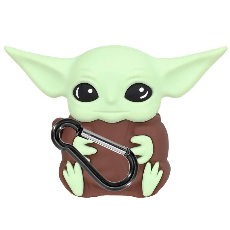 

Силиконовый футляр Cartoons&Heroes для наушников AirPods 1/2 + карабин Грогу коричневый (259379)