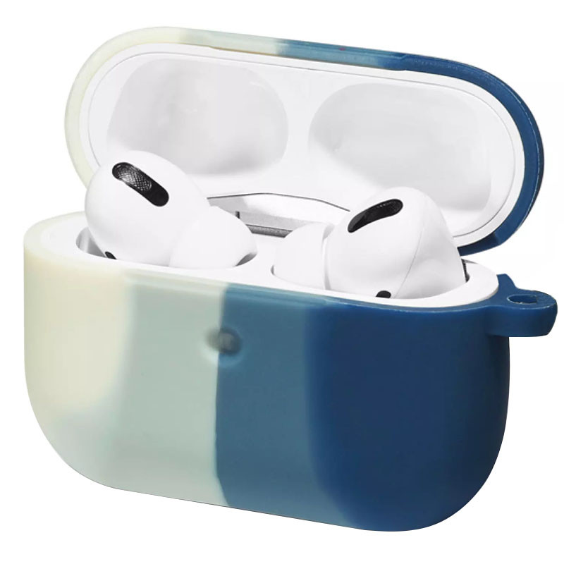

Силиконовый футляр Colorfull для наушников AirPods 3 Белый / Синий (201956)
