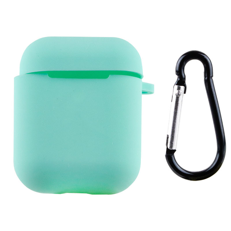 

Силіконовий футляр для навушників AirPods 1/2 (Бірюзовий / Turquoise)