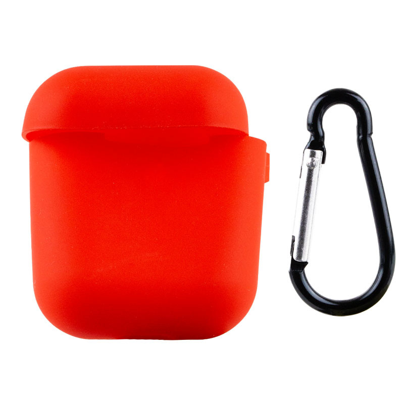 

Силиконовый футляр для наушников AirPods 1/2 Красный / Red (170299)