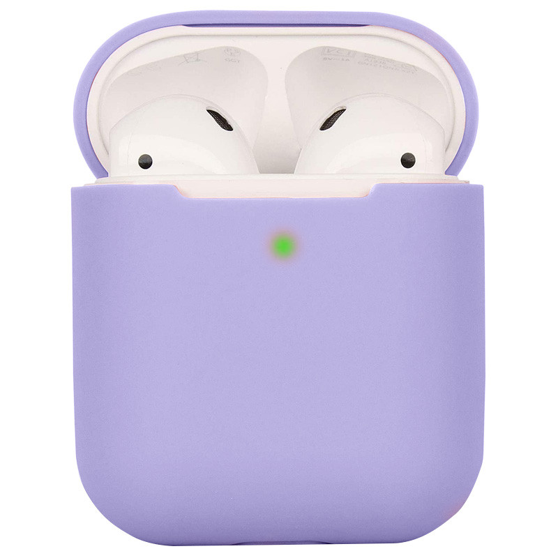 

Силиконовый футляр для наушников AirPods 1/2 Сиреневый / Dasheen (170308)